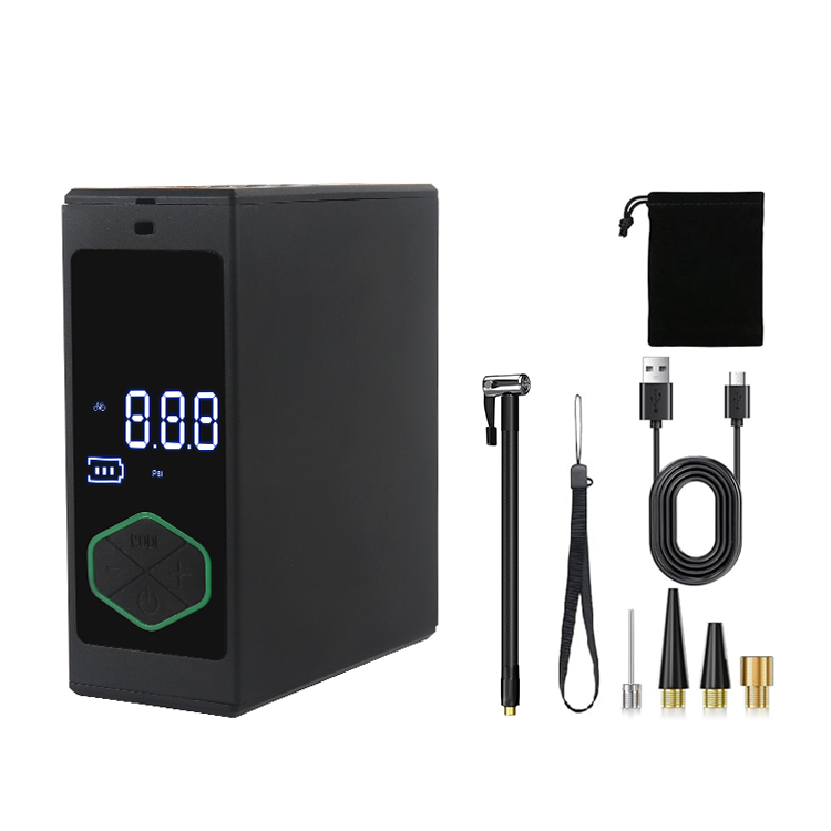 China Ultra-Compact 150 PSI Mini Air Compressor with 17LPM Airflow and 4 Nozzle Adaptors for High-Performance Inflation wholesale