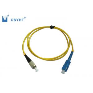 China Simplex SM 3.0mm Fiber Optic Patch Cord FC SC Connector 1000 Times Durability supplier