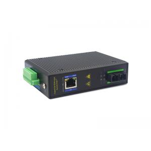 China unmanaged industrial media converter 10/100M 1fiber+1RJ45 with DIN rail for outdoor use supplier