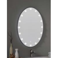 China Fogless Round LED Bathroom Mirrors With Light Touch Sensor on sale