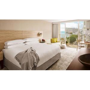 Chiangmai star hotel good quality new furniture supplier for Wood headboard bed with Writing table and Leisure chaise