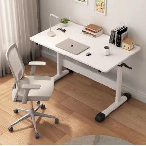 China Zhejiang Eco-Friendly Partical Board Student Writing Desk with Manual Height Adjustment supplier