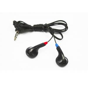 3 . 5MM Wired In Ear Earphones Noise Isolation Black Color Customized Logo