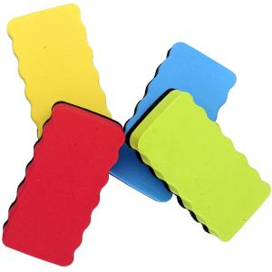 Small Felt Rectangle Magnetic Dry Eraser For Whiteboard With CMYK Color