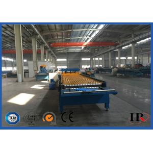 China Steel Ribbed Roofing Roll Forming Machine , Glazed Tile Roll Forming Machine supplier