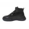 China Rubber Outsole Winter Black Mens Leather Casual Boots wholesale
