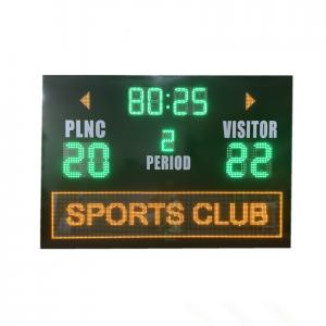 China Led Soccer Football Electronic Scoreboard With Advertisment Moving Sign supplier