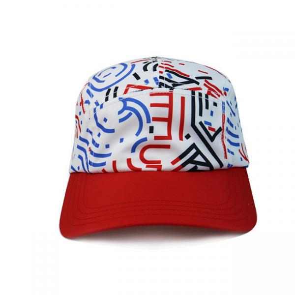 High Quality 5 Panel Caps sublimation pattern camper cap with polyester with