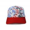 High Quality 5 Panel Caps sublimation pattern camper cap with polyester with