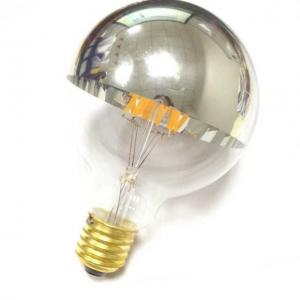 LED decorative light bulb silvertip half mirror 360 degree G25/G80 led filament 8W