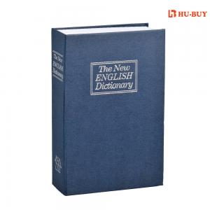 Portable Lockable Money Box , Durable Book Design Metal Cash Box