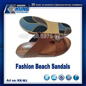 ODM Multipurpose Leather Men Sandals , Wear Resistant PU Sandals For Men