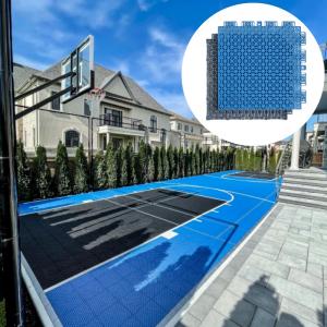 Interlocking Synthetic Badminton Hockey Sport Court Flooring Tiles Outdoor Basketball Court Tiles