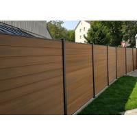 China 24x170mm Wood Plastic Composite Panel Coffee Color WPC Interior Wall Fence Outside Floor Plank on sale
