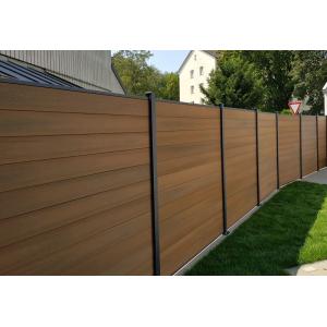 24x170mm Wood Plastic Composite Panel Coffee Color WPC Interior Wall Fence Outside Floor Plank
