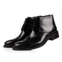 China cow leather Mens Ankle Boots high class Burnished Leather Boots on sale