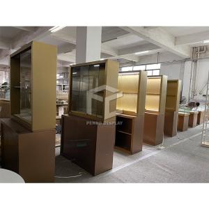 Tempered Glass 10mm Thick Jewelry Shop Furniture Glass Jewelry Display Case With Lock ODM