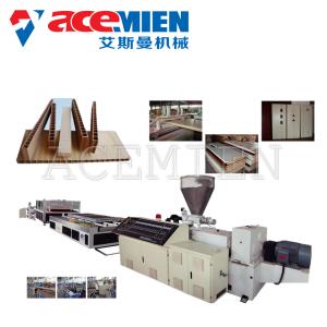 China PVC Door WPC Profile Production Line , WPC Extrusion Line 380V 50HZ 3Phase supplier