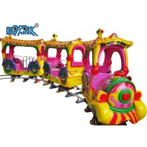Indoor Outdoor Playground Kiddy Ride Machine Track My Train Fiber Glass Rides With 14 Seats