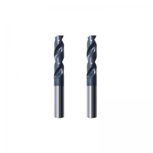 Straight Flute Carbide Drill Bits With Tungsten Steel Grade Titanium Nitride Coating