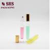 10ml transparent thick bottom glass roller metal ball bottle for perfume oil