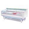 China Flat Top Open Fresh Meat with night curtain supermarket Meat chiller display butchery meat refrigerator showcase wholesale
