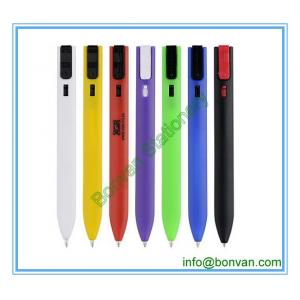 plastic bookmark pen, hotel use simple flat pen,very cheap hotel pen