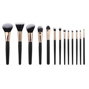 China 13PCS high end Cosmetic Professional Makeup Brush Set Rose Golden Copper Ferrule supplier