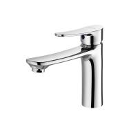 China Brass Chrome Faucet Single Handle Hot Cold Water Tap Mixer Modern Washroom Toilet Basin Faucets on sale