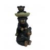 China Hand Cast Stacking Bear Resin Garden Fountains For Landscaping / Backyard wholesale