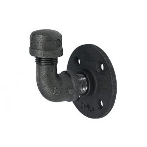 China Heavy Duty Industrial Malleable Iron Pipe Black Pipe Coat Rack Single Coat Hook supplier