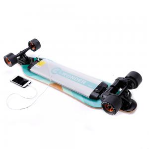 China Blue Led Light Electric Skateboard , Smart Remote Control Electric Boosted Board supplier