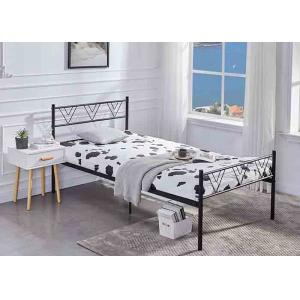 Simple Furniture Home Single Double Q235 Wrought Iron Platform Bed Frame Queen