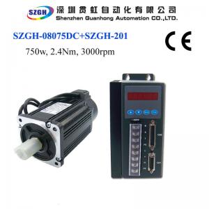China 750W 2.4nm 3000rpm Ac Servo Motor And Driver And Amplifier And Cables For Total Solution 220v wholesale