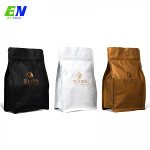 Customized 500g Hot Stamp Plastic Coffee Bag With Degassing Valve