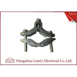 China Zinc Bare Wre Gound Clamps With Straps Brass Electrical Wiring Accessories supplier