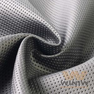 Versatile 0.6-1.0mm Syn Leather Best Perforated Faux Leather Fabric