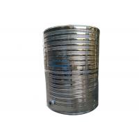 Cylinder Shape Water Storage Tanks , Vertical Stainless Steel Water Tank