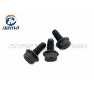 China full threaded rod Black carbon Steel 4.8 Hex  head Flange Bolts supplier