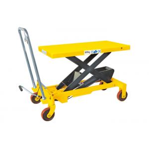 Heavy Weight Manual Lift Table , Materials Handling Small Hydraulic Lift Table