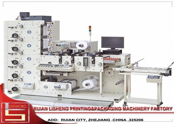 Multicolor Letterpress Lntermittent Rotary Label Printing Machine , 60m/min