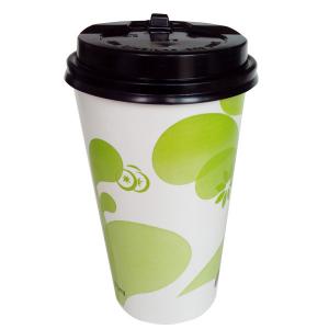 China Disposable coffee paper cups with lid supplier