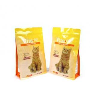 China custom printing plastic aluminum foil pet food packaging bags for dog and cat food supplier