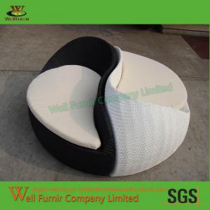 High-end Taiji Chaise Lounge Chair Supplier in China Double Rattan Sun Lounger WF-0855