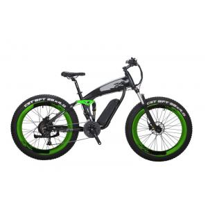 26In Carbon Fiber Fat Tire Electric Bike Cruiser Alloy Aluminum Steel 350w 48v