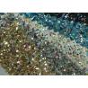China Fancy Holographic Synthetic Glitter Cotton Fabric For Wallpaper Shoes Bag wholesale