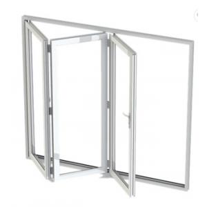 Leveling Opening Aluminum Folding Windows , Bifold Bay Window ISO14001