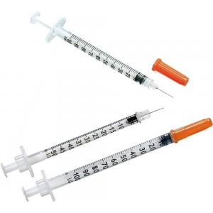 Medical Grade Disposable Plastic Insulin Injection Syringe Needle With PE Poly Bag