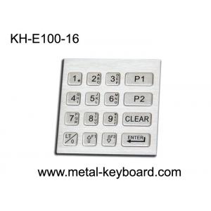 IP65 Rated Vending Machine Metal Keypad , 16 key keypad 4 x 4