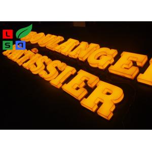 70mm 3D Solid Acrylic Led Letters 6500K Led Illuminated  LED Channel Letter Sign